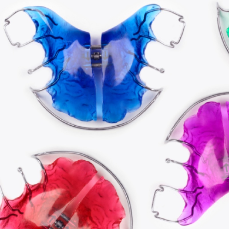 Colourful removable braces for children